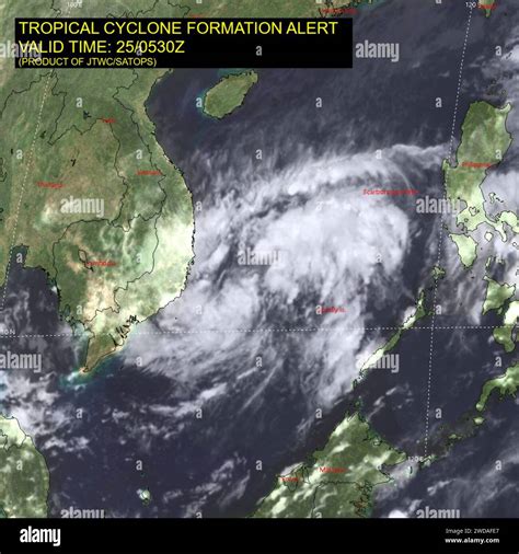 2021 JTWC WTPN21 IR satellite imagery.99W Stock Photo - Alamy