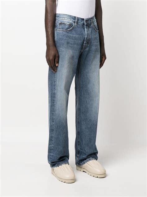 Straight Leg Jeans Jacquemus Le De Nimes Suno Stonewashed Wide Leg