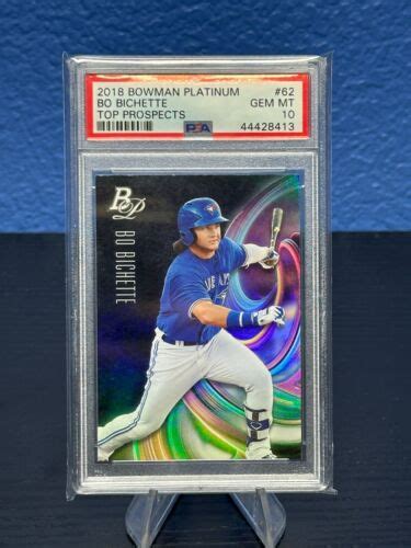 Bowman Platinum Bo Bichette Top Prospects Psa Gem Mint Ebay