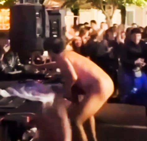 Entertainer Dragged Off Stage By Security After Stripping Naked During