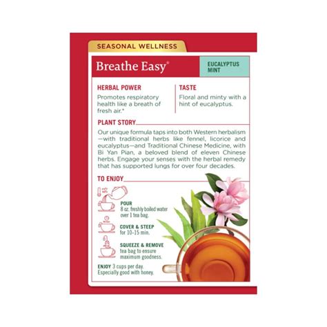 Traditional Medicinals Breathe Easy 16 Count Boxes Harvest Natural Foods