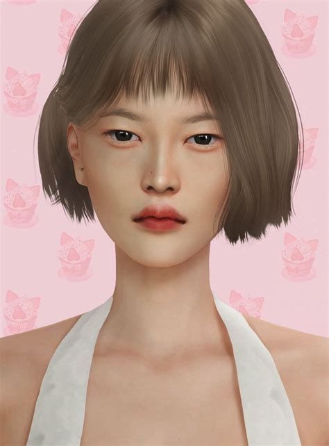 ASIAN SET (=^･ω･^=) | obscurus-sims | The sims 4 skin, Sims hair, Sims