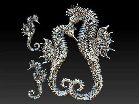 Silicone Mould Seahorse Realm Zuri Moulds Resin Moulds Etsy Resin