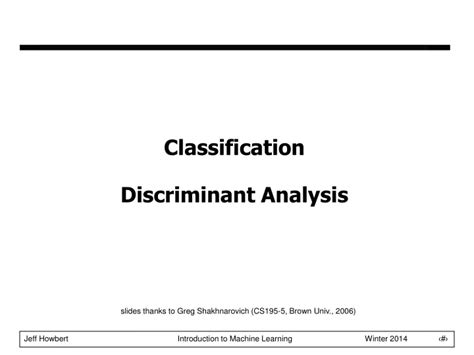 Ppt Classification Discriminant Analysis Powerpoint Presentation