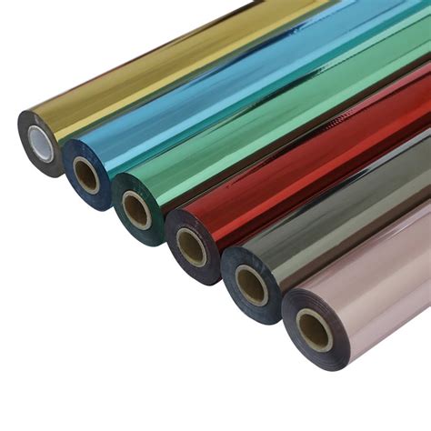 Hot Stamping Foil Generic Pet Metallic Multi Color For Paper And Plastic China Transfer Foil