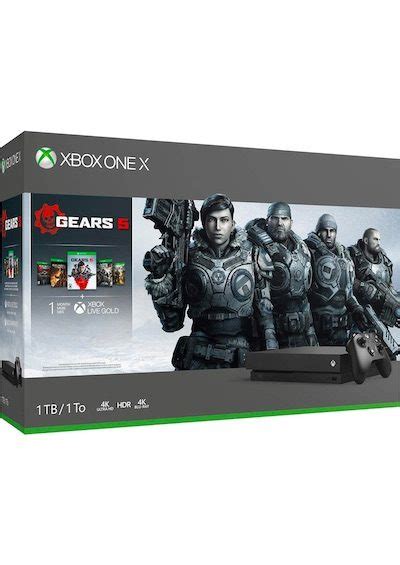 Microsoft Xbox One X Tb Console Gears Bundle