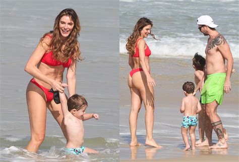 Rafa Brites E Felipe Andreoli Curtem Praia Acompanhados Dos Filhos Fotos