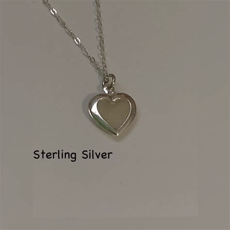 Sterling Silver Heart Cremation Necklace Heart Pendant Etsy Canada