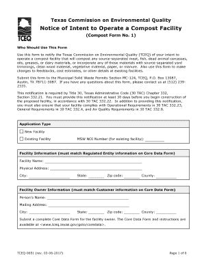 Fillable Online Tceq Compost Form Docx Fax Email Print Pdffiller