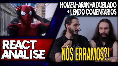 React An Lise Trailer Oficial Dublado Homem Aranha Lendo