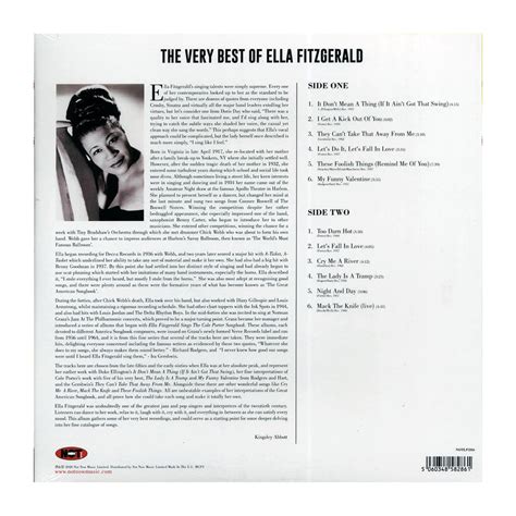 Ella Fitzgerald The Best Of Ella Fitzgerald 180g