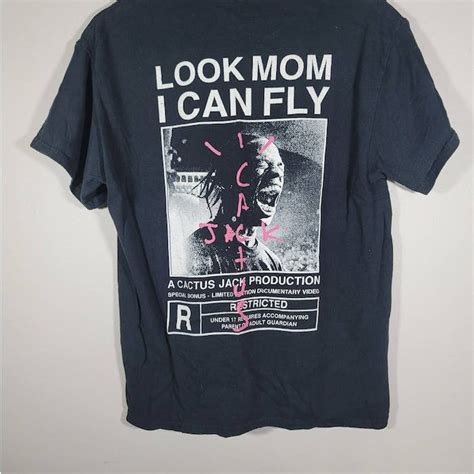 Travis Scott Travis Scott Cactus Jack Look Mom I Can Fly T Shirt