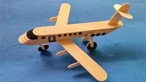 How To Make Airplane With Icecream Sticks Civil Aviation Aircraft