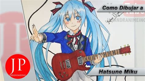 Como Dibujar A Hatsune Miku Paso A Paso Youtube