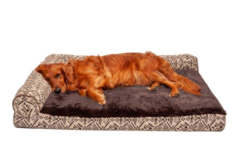 Deluxe Chaise Lounge Dog Bed Southwest Kilimcooling Gel Foam Desert