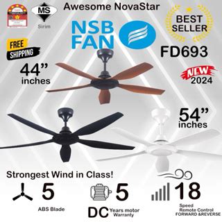 NSB FAN FD952 Xtreme MAX Powerful DC 54 42 CEILING FAN TURBO 5