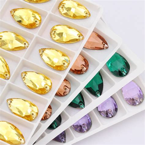 X Mm Flat Back Rhinestones Crystal Decoration Drop High Quality Sew