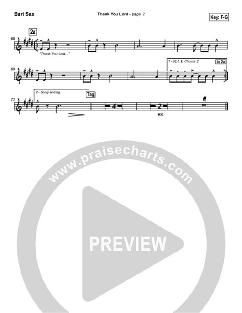 Thank You Lord Bari Sax Sheet Music Pdf Don Moen Praisecharts