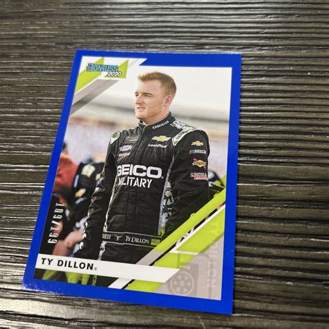 Donruss Racing Nascar Blue Parallel Ty Dillon Ebay