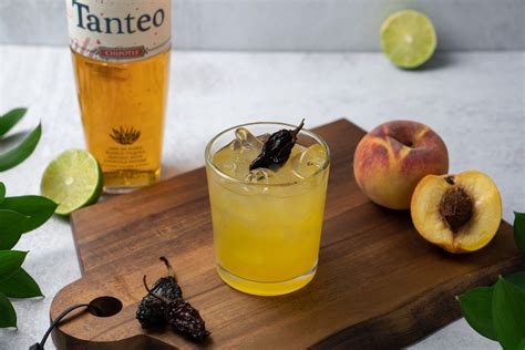 Spicy Peach Margarita — Tanteo Tequila