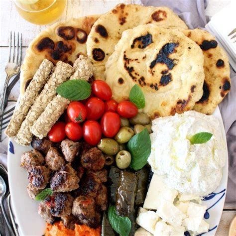 A Traditional Greek Meal Called Mezze Similar To Small Plates Or An