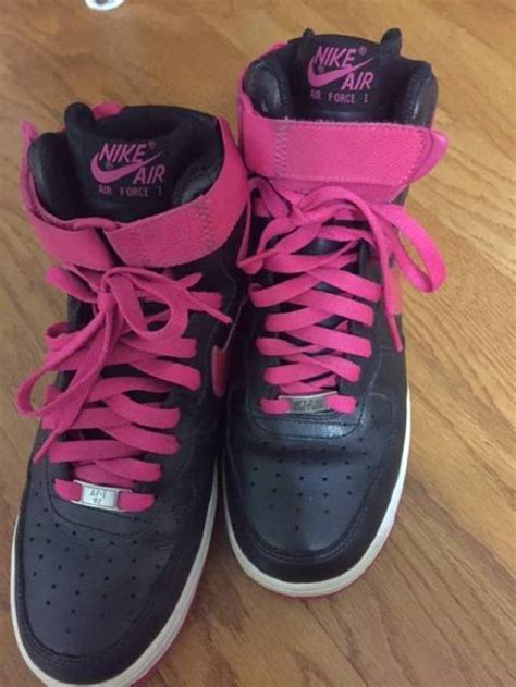 Nike Air Force 1 Black/Pink Size 9 Women's | Kixify Marketplace