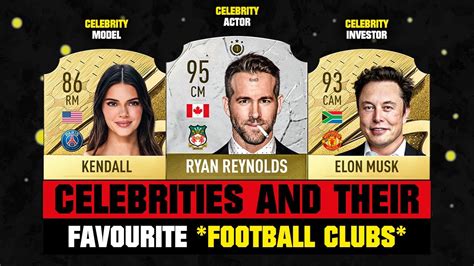 Celebrities And Their Favourite Football Clubs Ft Reynolds