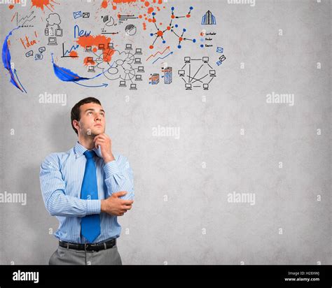 Thinking Business Man Stock Photo Alamy