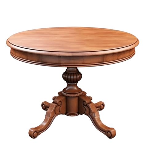 AI generated Round wooden vintage table clip art 34969350 PNG