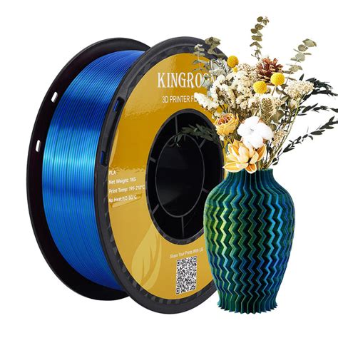 Kingroon Pla Silk L Renk Filament Sar Mavi Ye Il Kg