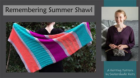 Remembering Summer Shawl Knitting Pattern