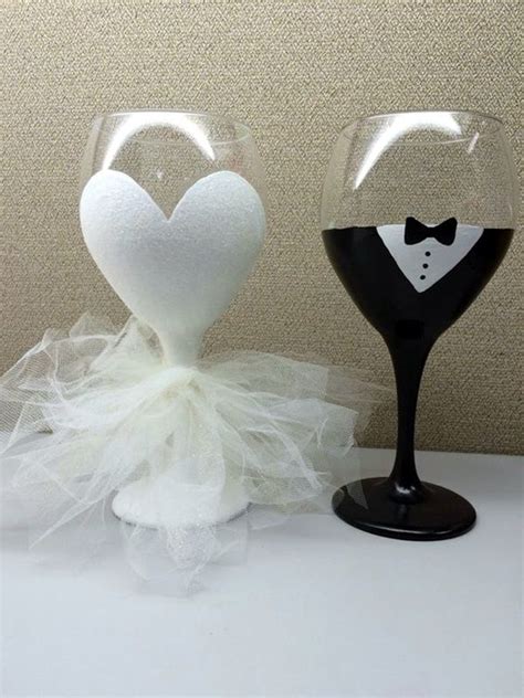 Artistic Wine Glass Painting Ideas Bored Art Wedding Wine