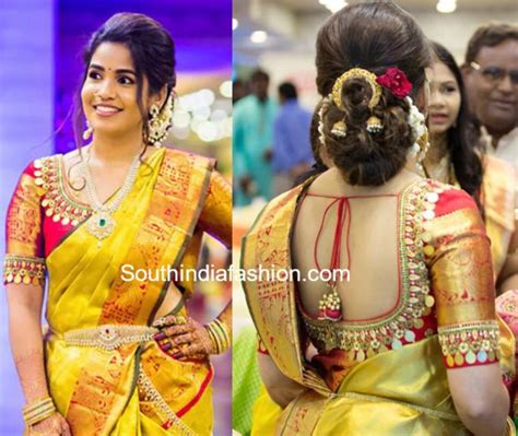 10 Interesting Back Neck Designs For Pattu Saree Blouses