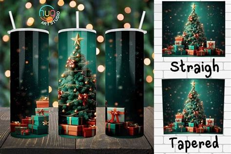 Christmas Tree Tumbler Xmas Holiday Png Graphic By Hughang Art Studio