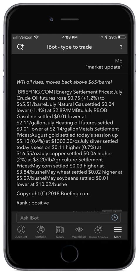 Natural Language Interface To Trading Interactive Brokers Llc