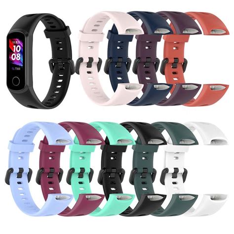 Silicone Wrist Strap For Huawei Honor Band 5i ADS B19 Smart Watch