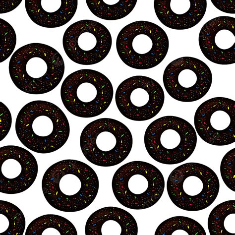 Background Pola Donat Cokelat Manis Untuk Kue Cepat Saji Atau Desain