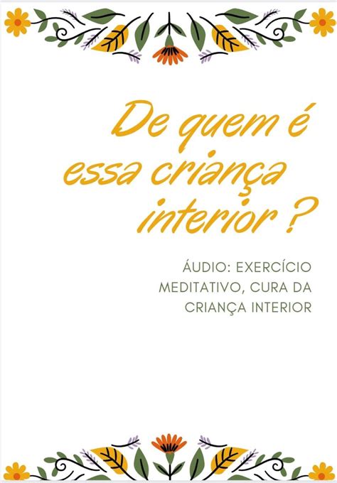 Meditação de cura da criança interior E book De quem é essa criança