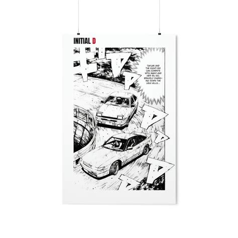 Initial D Manga Poster Takumi Fujiwara Anime Poster - Etsy