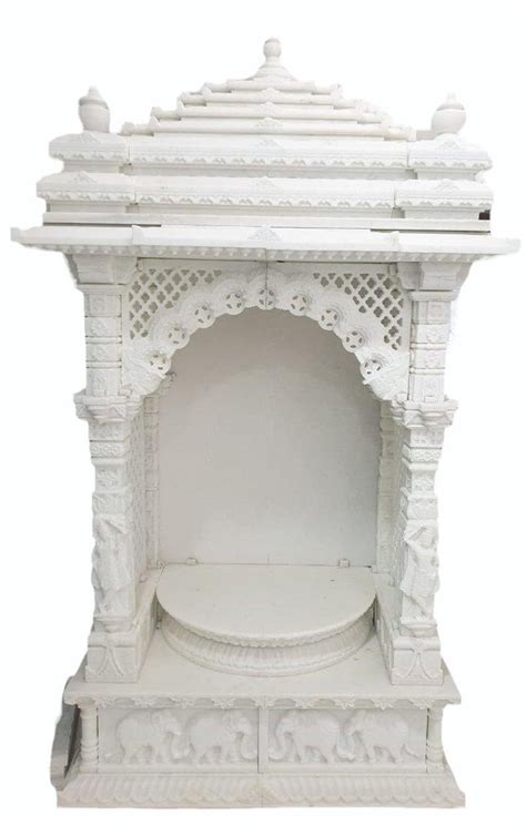 Indoor White Marble Temple Design Antique Size X Cm At Rs