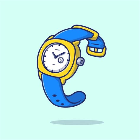 Free Vector Wrist Watch Cartoon Vector Icon Illustration Technology