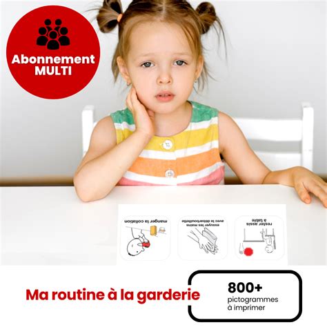 Pictogrammes Imprimer Pour La Garderie Abonnement Multi Ideopicto