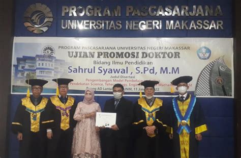 Syahrul Syawal Dosen Ilmu Komputer Uit Raih Gelar Doktor Di Unm