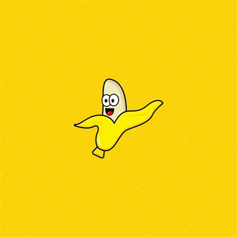 Premium Vector Cool Banana Character Logo Template