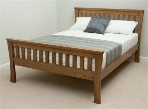 Orrick Double Bed Rustic Solid Oak Oak Furniture Land Oak King