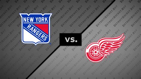 SSOTD: Rangers vs. Red Wings, 11/6/2022 – DetroitHockey.Net