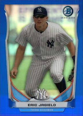 Bowman Chrome Prospects Blue Refractors Bcp Eric Jagielo Ebay