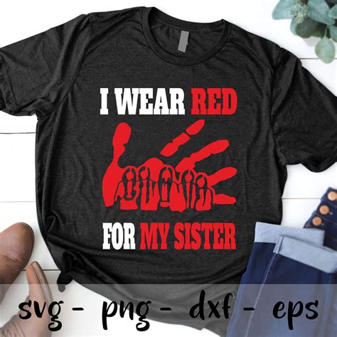 I Wear Red For My Sisters Native American Women Svg Png Eps Dxf Cricut