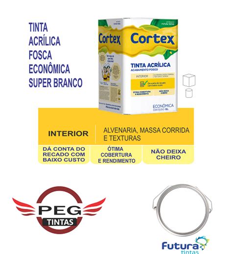 Tinta Acr Lica Futura Fosca Cortex Economica Litros Azul Meia Noite