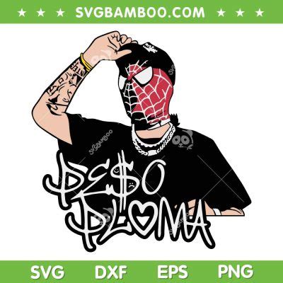 Peso Pluma Spider Man SVG PNG